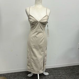 Calvin Klein Off White Midi Dress